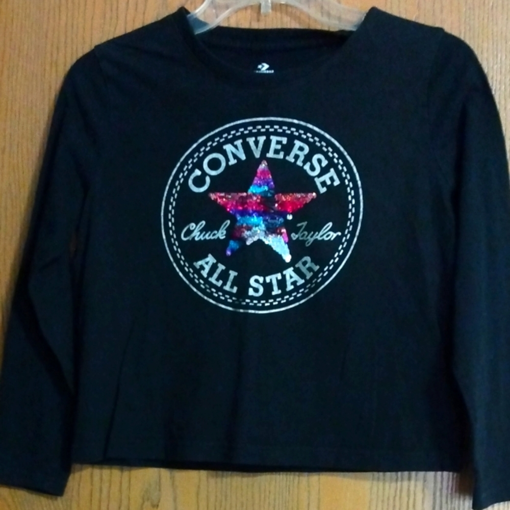 Converse Chuck Taylor Long Sleeve T-Shirt size L (12-13 yrs)     16-018